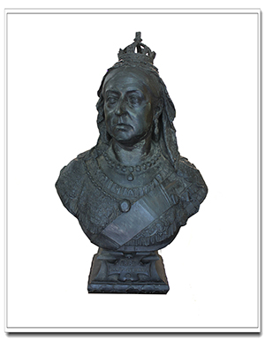 bronze bust of queen victoria